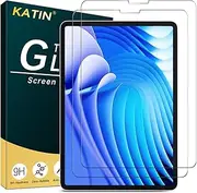 [2 Pack] KATIN Tempered Glass for iPad Pro 11 Inch (2022/2021/2020/2018 Models) Screen Protector, Anti Scratch, Bubble Free