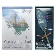 Calligraphy Set Pen, Nibs, Ink & Drawing Pad, & Cartridges In Gift Box 24cm
