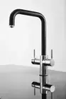 Insinkerator 3003UB Multitap 3n1 U-Shape Steaming Water Tap - Black/Chrome