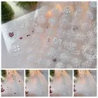 Manicure Ornaments Christmas Snowflake Nail Decals Christmas Party