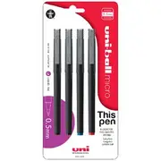 Uni-Ball Micro Rollerball Pens Assorted 4 Pack