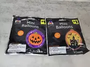 Discontinued 6 Pc Mini Balloons Self Inflates Halloween Pumpkin Haunted House