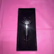 New Decorative Seashell Silver Metal Microphone Style Wine Liquor Bottle stopper