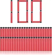 WORKER 100PCS Long Darts for Nerf and Woker Elite Long-Darts Series Launchers Toy Color Red Black