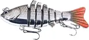 Fishing Bait,Multi-Jointed Swimbaits for Bass Fishing with Hook - Colorful Angling Accessories, Trout Bait for All Water Layers
