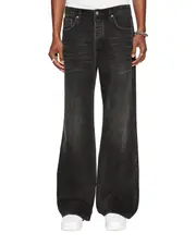 Bronko Emblem Bootcut Denim Jean - Black | Ksubi ++