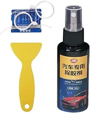 Glue Remover for Car - 60ml Windowsill Cleaner Crayon Drawing Eraser Wine Glass Label Remover,Adhesive Remover Safely Removes Stickers, Labels, Decals, Bumper Stickers Helves