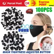 100/200x Elastic Cord Mask Tightness Adjuster Button Ear Locks Non-Slip Stopper