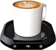 MQFORU Coffee Mug Warmer 1-12h Timer, 3 Temperature Settings Smart Candle Warmer, Electric Beverage Warmer Auto Shut Off for Desk, Cup Warmer for Milk, Tea, Water (Black)