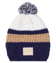 [Bogner Kids] Bogner Kids Nola striped wool-blend beanie S blue