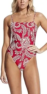 [Seafolly] Women's Tube Maillot One Piece Swimsuit