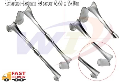 2 PCs Richardson-Eastmann Retractor 65x50 x 55x38mm Surgical Instruments