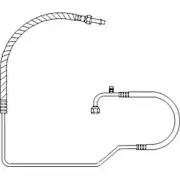 Air Conditioning Hose Line - Compressor to Condenser Fits John Deere 4050 4230