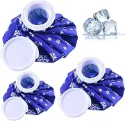 Ice Bag,3pcs Reusable Ice Cold Pack First Aid Ice Packs Hot & Cold Ice Bags First Aid Therapy Packs Refillable Flexible Waterproof Pouch for Sports Injury Pain Relief and Reduce Swelling