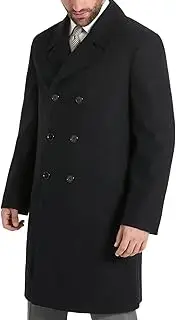 [Ben Sherman] Men's Brenton Double Breasted Wool Overcoat