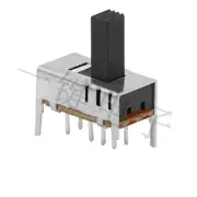 10）SS-23D15 2P3T Handle Height 8mm 8Pin Vertical Sliding Switch With 4 Fixed Pin