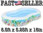 Intex 8.5ft x 5.25ft x 18in Swim Center Paradise Seaside Inflatable Kiddie Pool