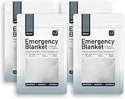 Altland 4 Pack of Emergency Blankets - Individually Packaged Silver Mylar Blankets