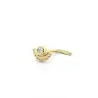 14K Gold Mandala Nose Ring Stud with Genuine Diamond Handmade Jewelry Rare Gift