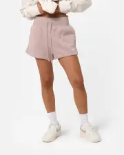 [Nike] Nike Women's Nike Sportswear Phoenix Fleece High-waisted Shorts Diffused Taupe - Size 16 (2XL) 16 (2XL) Diffused Taupe/