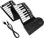 Totority Silicone Keyboard Piano 49 Keys Foldable Piano Easy to Carry and Roll Music Keyboard