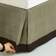 CottonMore Premium Cotton Quality Bed Skirt Valance including Cotton Fabric Go Over Bed Base - King