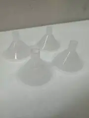 Mini Plastic Funnel for Filling Bottles | 1/2 inch Spout (4 Pack)
