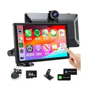 9" Wireless Carplay Screen for Car,Portable Apple Carplay & Android Auto Car ...