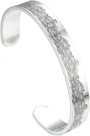 [RORPOIR] Elegant Titanium Steel Adjustable Bracelet Open Wrist Chain Fashion Jewelry for Daughter's Special Day