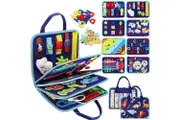 Busy Board Book, Montessori Toys , Sensory Toys Preschool Educational Busy Book Travel Toys for 3 4 5 Year Old