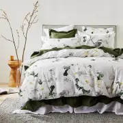 Magnolia Double Bed Quilt Cover Set Neutral by MyHouse-Double