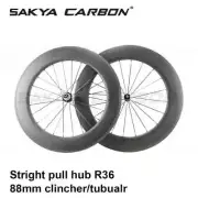 700C Carbon Road Bike Wheelset Clincher Tubular Bicycle Wheelset 20.5/23/25x88mm