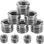 TEHAUX 10pcs Tripod Adapter Screw Thread to Mic Adapter for Camera and Microphone Stand Solid Construction Easy Installation Durable Tripod Accessories