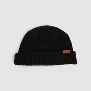 [Kiss Chacey] Grave Wharfie Beanie Jet Black OSFA