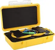 OTDR Launch Cable Box, Single Mode 9/125 1km SC/UPC-SC/APC SM Fiber Optic Test Tool Waterproof Loss Less Than 0.5dBm/km Portable Dead Zone Eliminator with No Fusion Joints, Storage Box