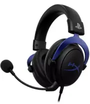 HyperX - Cloud Wired Gaming Headset for PS5 and PS4 - Black/Blue