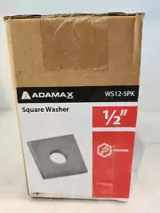 Adamax - WS12-5PK - 1/2" Sq Washer for Strut Channel - 5 per Pack - 10 Pack Box