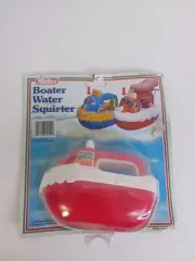 Redbox Vtg Boater Water Squirter Plastic Toy Tug Boat Water Bathtub Read Info