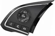 Pexorin Car Cruise Control Button, for Fiat, for Fullback 2016 2017 Car Steering Wheel Audio Control Button Cruise Control Buttons Remote Control Volume Button Car Steering Wheel Switch Kit(BLACK Volu