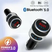 FM Transmitter Handsfree Wireless Bluetooth MP3 Player Car USB Charger Radio Kit