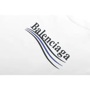 【Balenciaga 巴黎世家】Political Campaign 可樂刺繡 T-shirt (白色) L/平行輸入