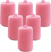 harayaa 6 Pieces Soft Foam Hair Styling Curlers, Large Size Hairdressing Curlers, 40 mm Sponge Hair Styling Rollers