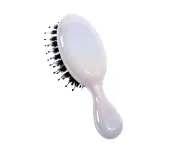 Comb Comfortable Wear-resistant ABS Handle Hair Massage Comb for Barbershop-White