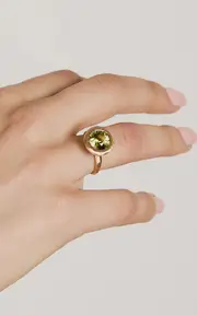 [Octavia Elizabeth] Tribute 18K Yellow Gold Tourmaline Ring