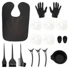 Salon Capes Hair Coloring Comb Hair Dye Earmuffs Barber Cape Gloves