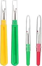 Angoily 4pcs Seam Ripper with Plastic Handle Stitch Unpicker Kit for Sewing Easy Grip Tools for Removing Unwanted Seams Stitches Safe Design Random Color