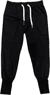 [Generic] Mens Cargo Pants High Rise Jogger Techwear Streetwear Casual Hip-Pop Drawstring Fit Harem Pants with Pockets