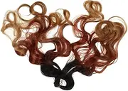 Ipetboom Curly Wig for Women Natural Long Braided Curly Hair Extension Soft High Temperature for Weddings Stage Performances Everyday Fashion