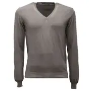 3350AF maglione uomo GUESS BY MARCIANO grey delave' cotton sweater men