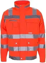 Planam 5600046 Size 46 High "Plaline" Visible Jacket - Orange/Zinc
